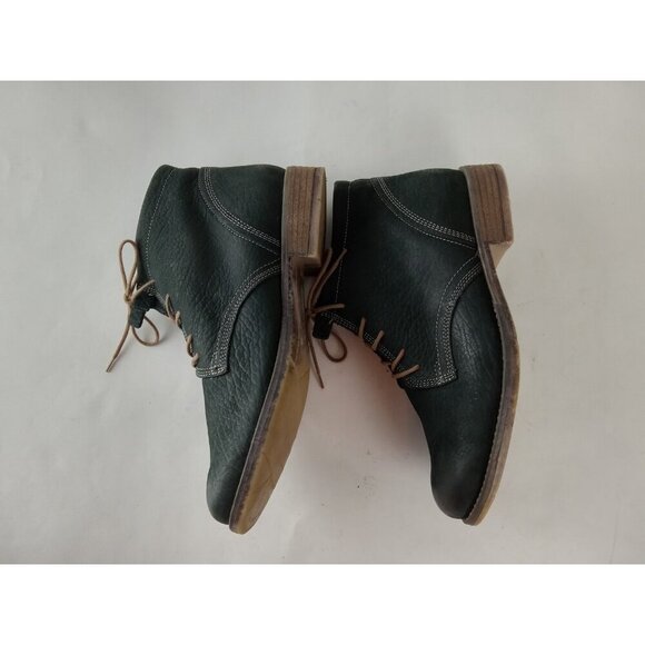 Josef Seibel Womens Size 39 US 8-8.5 Black Leather Ankle Boots Lace Up Chelsea - Picture 7 of 10